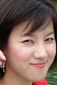 asian tourists with cameras