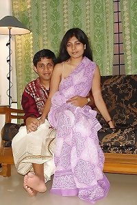 killer indian wifey in saree and swimsuit